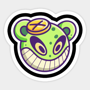 Cute Monster Head 12 Sticker